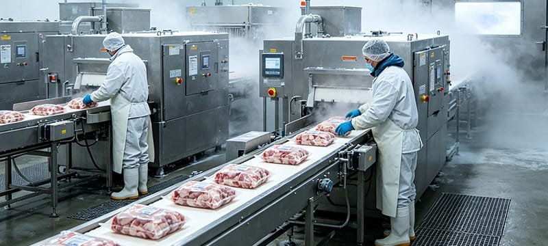 Ленты из низкотемпературной нержавеющей стали помогли канадскому заводу по производству замороженных продуктов увеличить скорость линии на 30% и сократить потребление энергии на 10%.