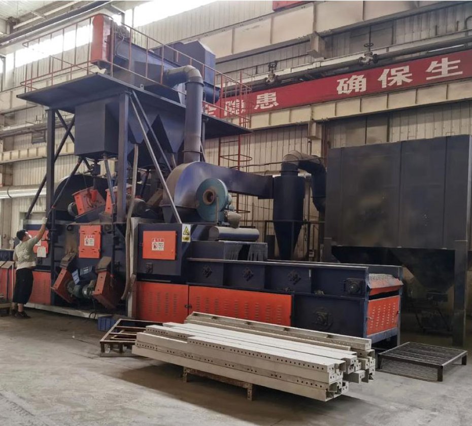 Wire Mesh Conveyor Belt Industrial Shot Blasting Cleaning Machine