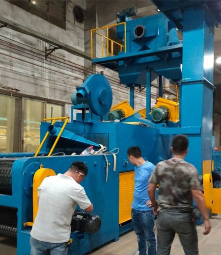 Wire Mesh Conveyor Belt Industrial Shot Blasting Cleaning Machine