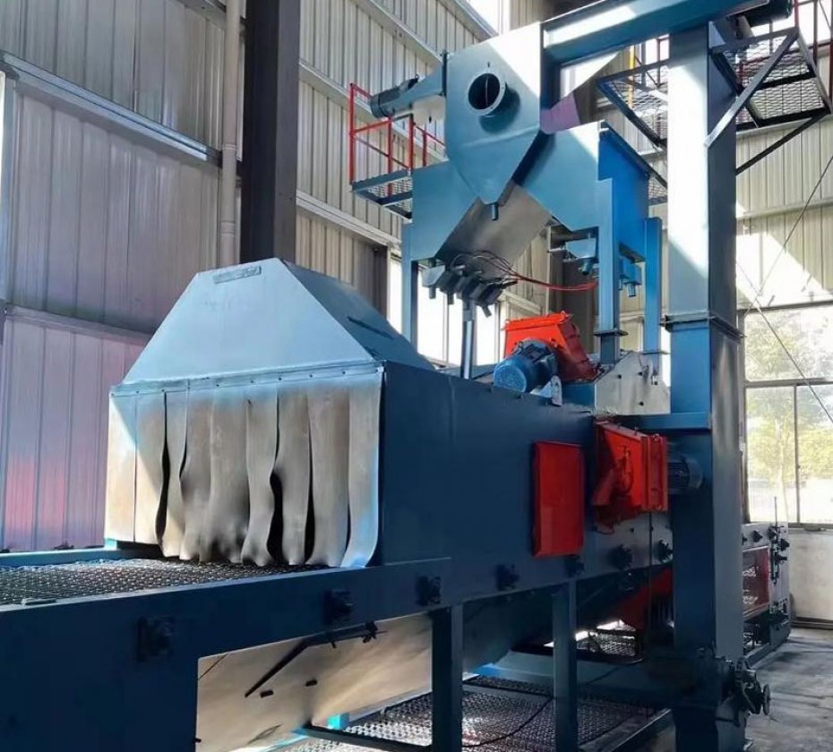 Wire Mesh Conveyor Belt Industrial Shot Blasting Cleaning Machine