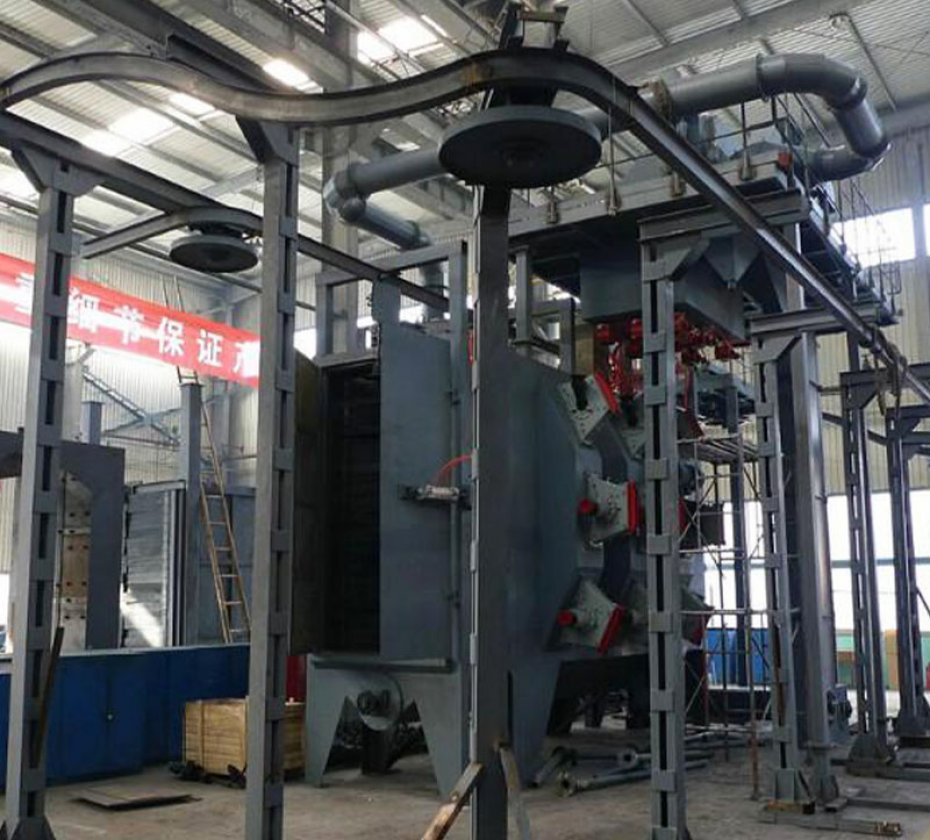 Catenary Type Abrasive overhead shot/sand blast machine