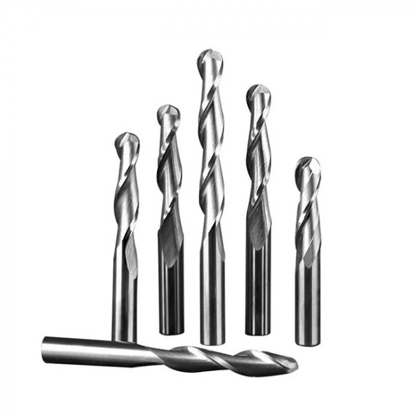 Горячая 4/6/6,35 мм двухкромочная спиральная фреза с плоским дном, фреза из вольфрамовой стали