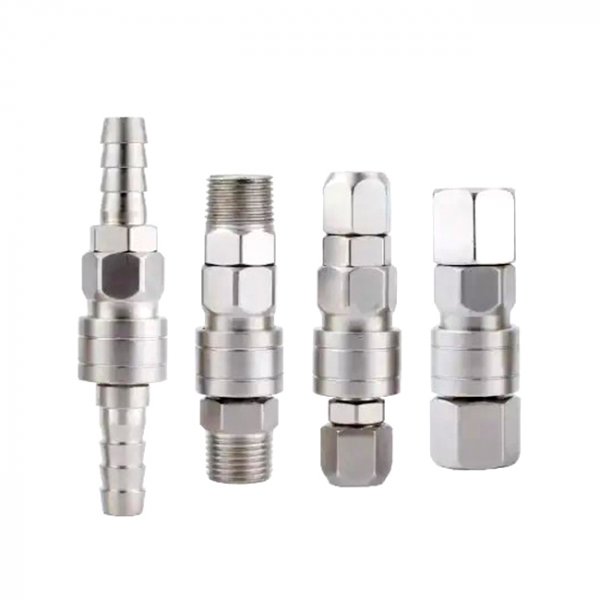 Самоблокирующийся быстроразъемный соединитель типа C для воздушного насоса, газовой трубы, аксессуары для пневматического инструмента общего назначения SF20/30/40, электроэрозионная обработка с ЧПУ