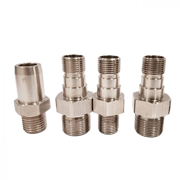 Коаксиальный разъем HN-мама - N-мама, высоковольтный ВЧ-адаптер, нержавеющая сталь, обработка на станке с ЧПУ, сверление