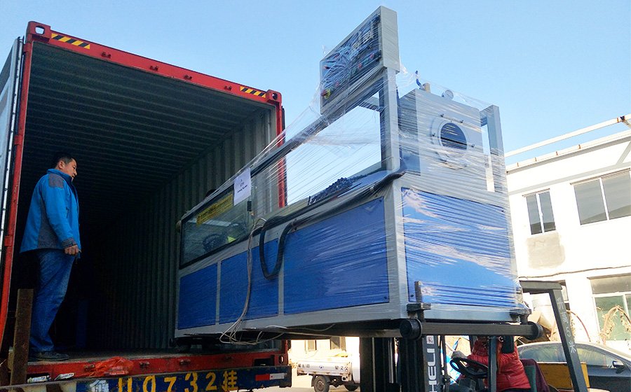 Успешно отправила комплект оборудования для производства пластиковых труб в Алжир