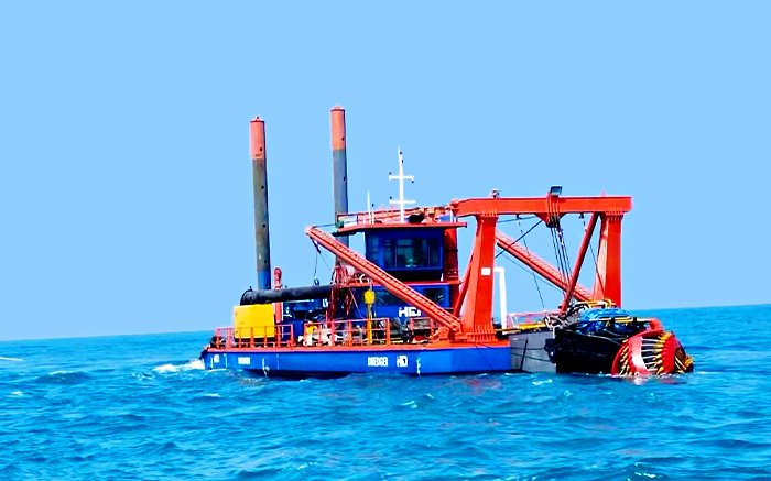 6000 m3h cutter suction dredger Port Channel Beach Maintenance  manufactured by HID_