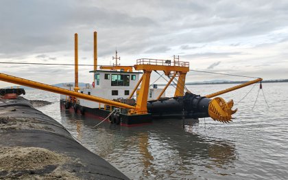 4000 m³h cutter suction dredger sand mining work in Malaysia