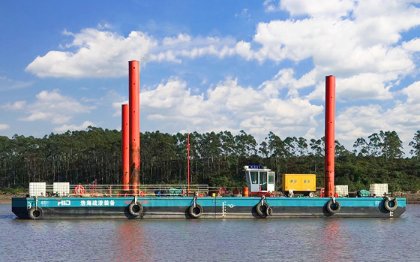 80T Large River Sand and Gravel Excavation Barge
