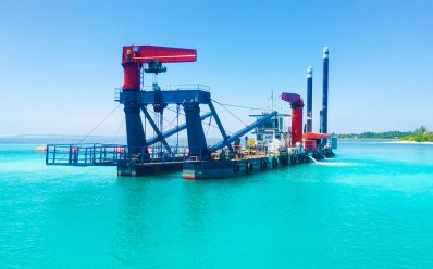 HIDCSD7530 Model Cutter Suction Dredger Coral Reefs Mining in Maldives