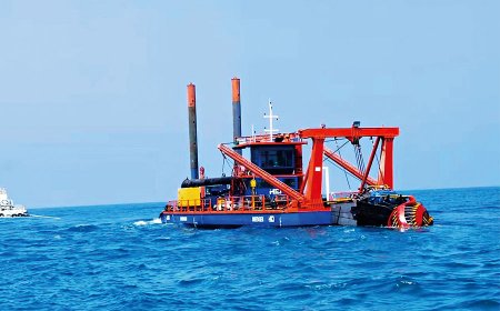 650 model cutter suction dredger machine vessel works in Abu Dhabi