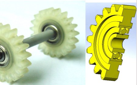 Средняя шестерня 19Т в коробке передач