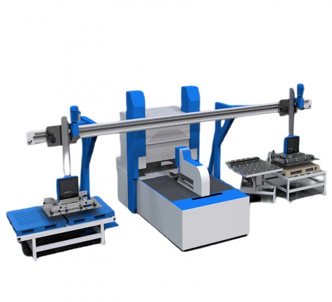 Панелегиб с автоматическим устройством загрузки и разгрузки ферменного типа DZ-E1220AL