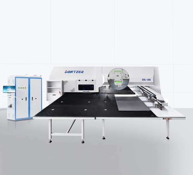Комбинированный станок для штамповки и лазерной резки с ЧПУ (система Lion) ERL-300