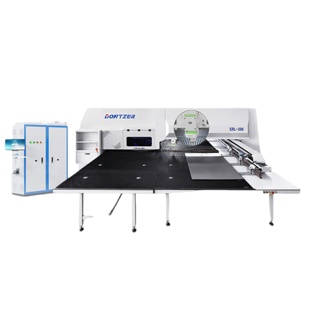 Комбинированный станок для штамповки и лазерной резки с ЧПУ (система Lion) ERL-300
