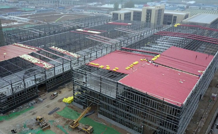 Склад заводских стальных конструкций